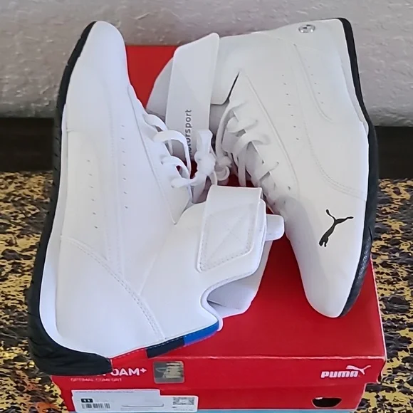 NWBT Puma MMS Neo Cat White BMW Motorsports Mids Sneakers Size: 11 - Picture 6 of 9